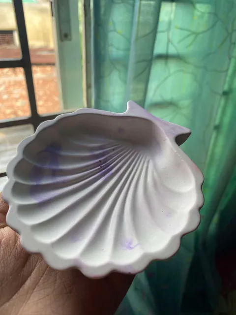 ঝিনুক আকৃতির ট্রে — সাদা