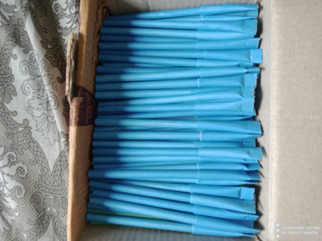 Plantable Eco Seed Paper Pen — Blue, Bulk Office Gift