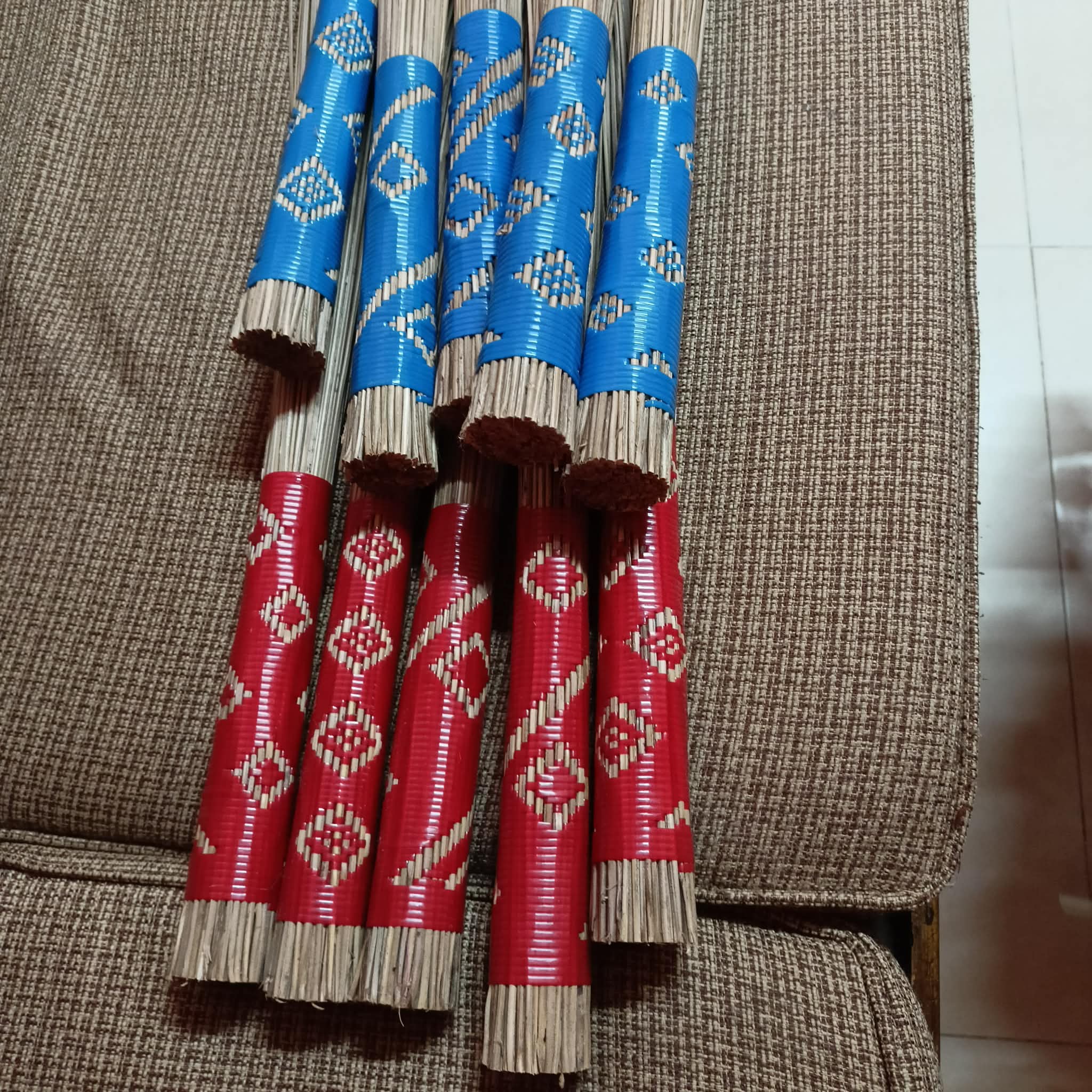 Handmade Basher Jharu — Small Bamboo Broom for Corner & Stair